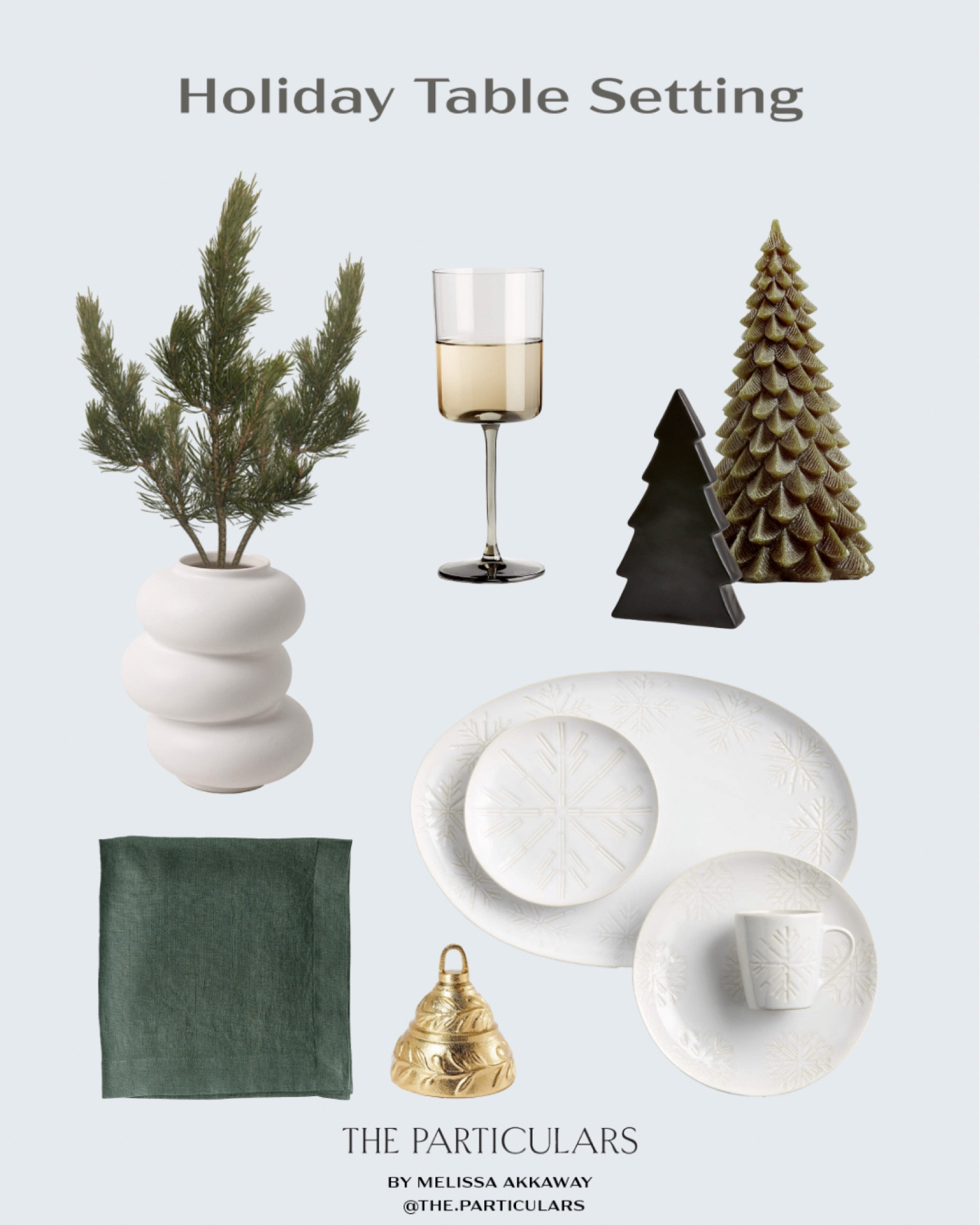 Holiday table inspo for dinners or entertaining! 

Christmas inspo, holiday inspo, home decor, holiday home decor, dining table decor, place settings, holiday dinner, Christmas dinner, Target finds, Amazon finds

#LTKHoliday #LTKhome #LTKSeasonal