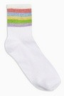 White Glitter Rainbow Socks | Topshop UK