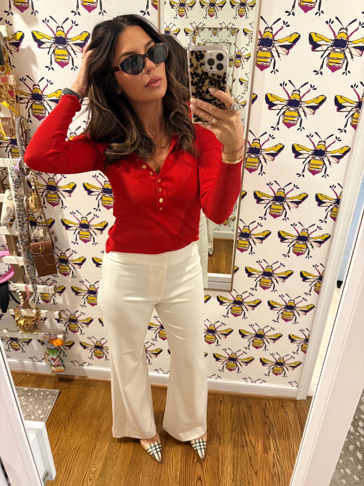 Family Holiday Party Ready in red and white ❤️🎄. Ready to chase kids and Santa too 🎅🏻😘. 

#LTKmomlife #LTKdayinmylife #LTKHoliday