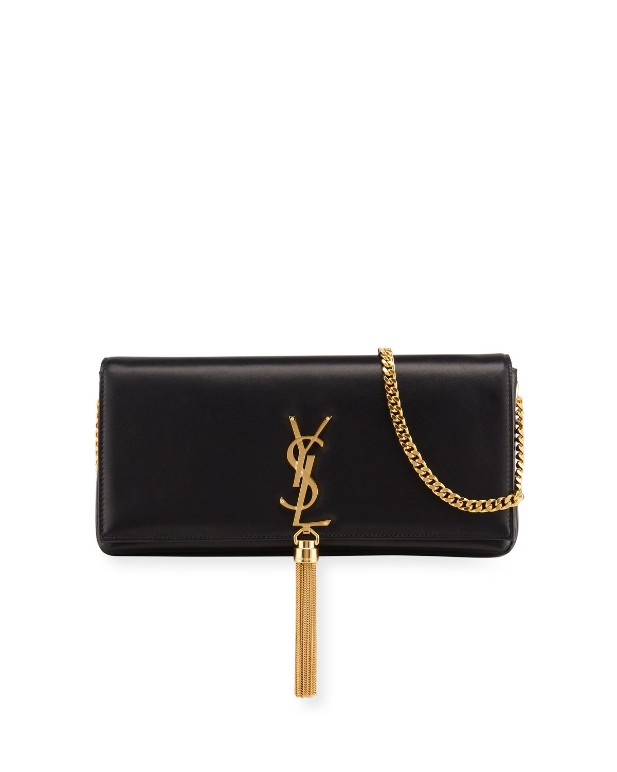 Kate Supple 99 YSL Monogram Shoulder Bag w/ Tassel | Neiman Marcus