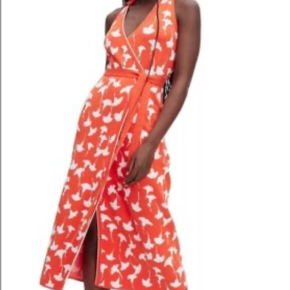 NWT Diane Von Furstenberg X Target Ginko Cherry Tomato Wrap Dress Size M | Poshmark