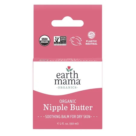 Earth Mama Organic Nipple Butter, Nipple Cream for Breastfeeding Mothers, 2 fl oz | Walmart (US)