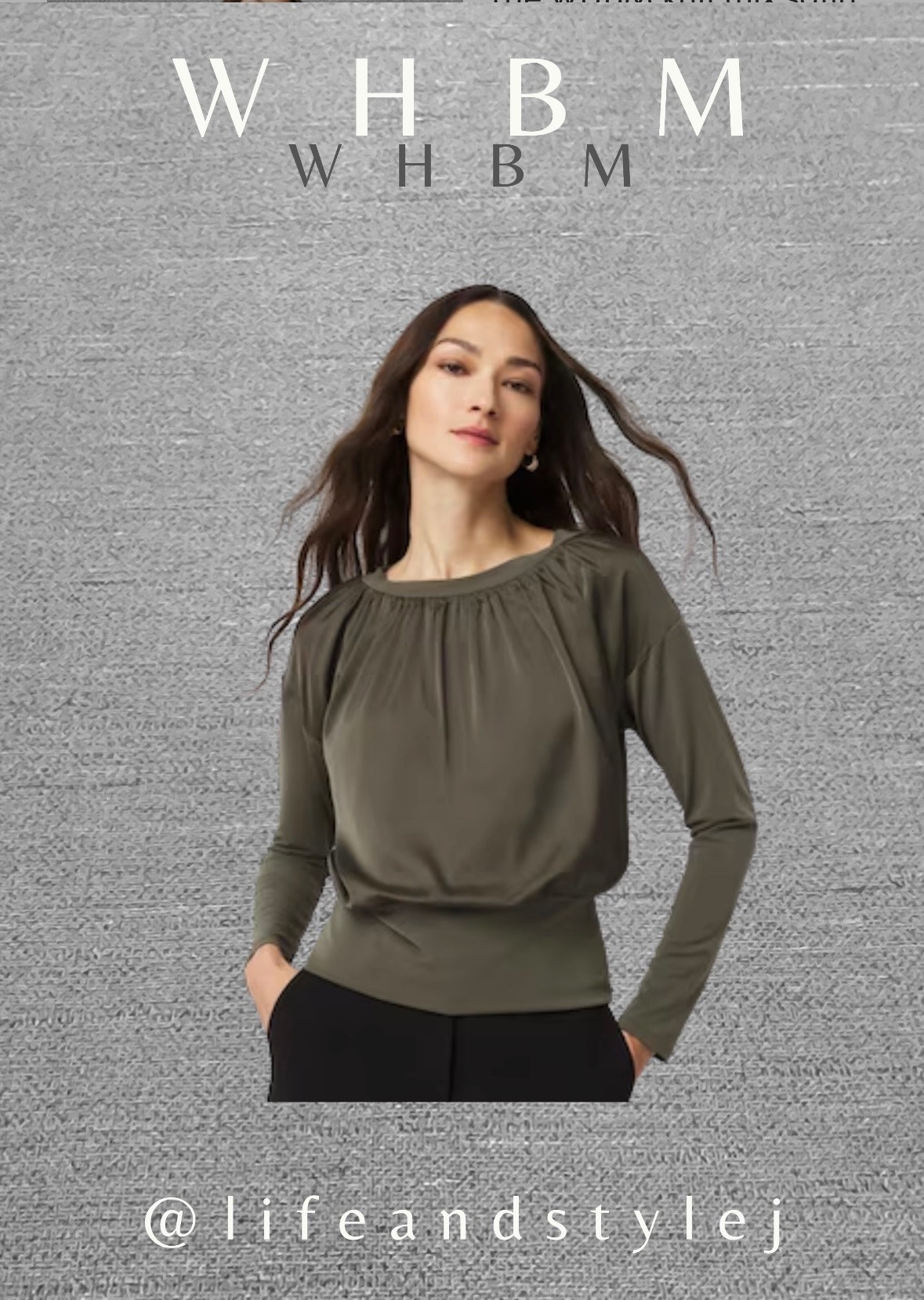 The WHBM knit mix satin top blends soft texture with subtle shine for an elevated midlife, ageless look. Style it with tailored pants or a sleek midi skirt, add neutral heels or flats, and keep accessories minimal for a modern day to night outfit. #midlifefashion #agelessstyle #elevatedbasics #modernwardrobe #effortlesschic  

 #LTKSeasonal #LTKOver40 #LTKFindsUnder100