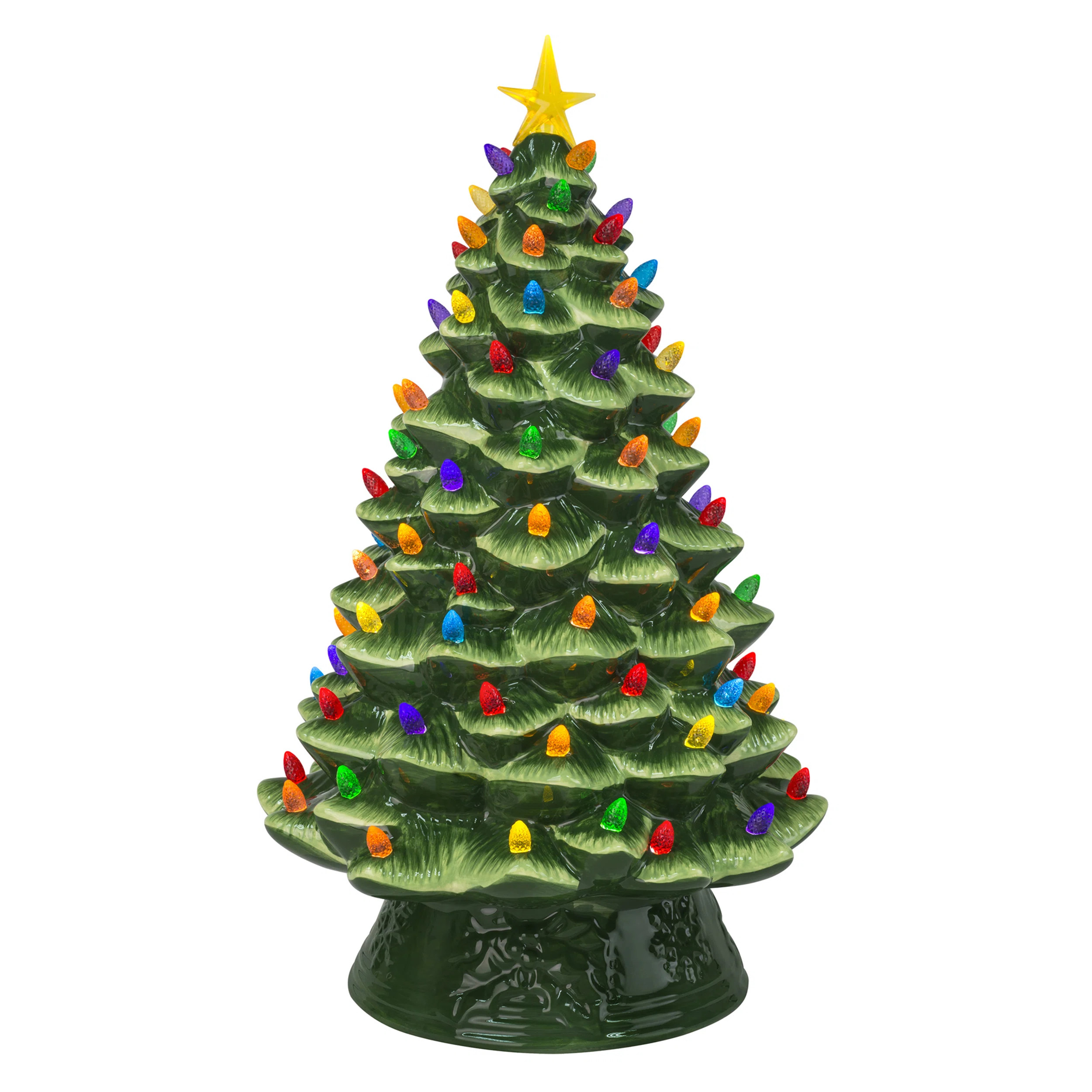 Mr. Christmas Nostalgic Ceramic Tree - Green & Reviews | Wayfair | Wayfair North America