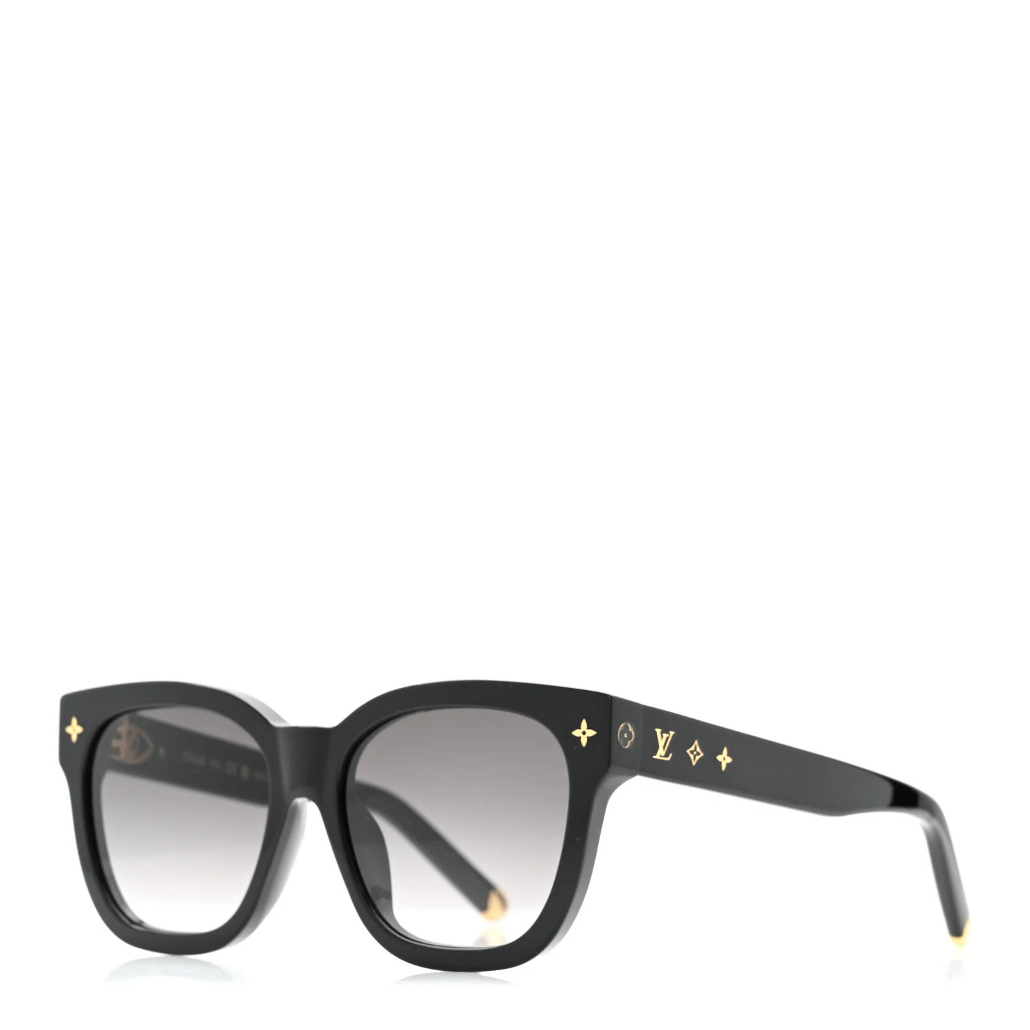 Acetate My Monogram Square Sunglasses Z1523E Black | FASHIONPHILE (US)