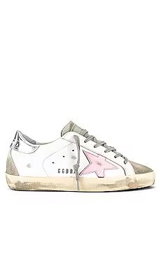 Golden Goose Superstar Sneaker in White, Ice, Orchid Pink, & Silver from Revolve.com | Revolve Clothing (Global)