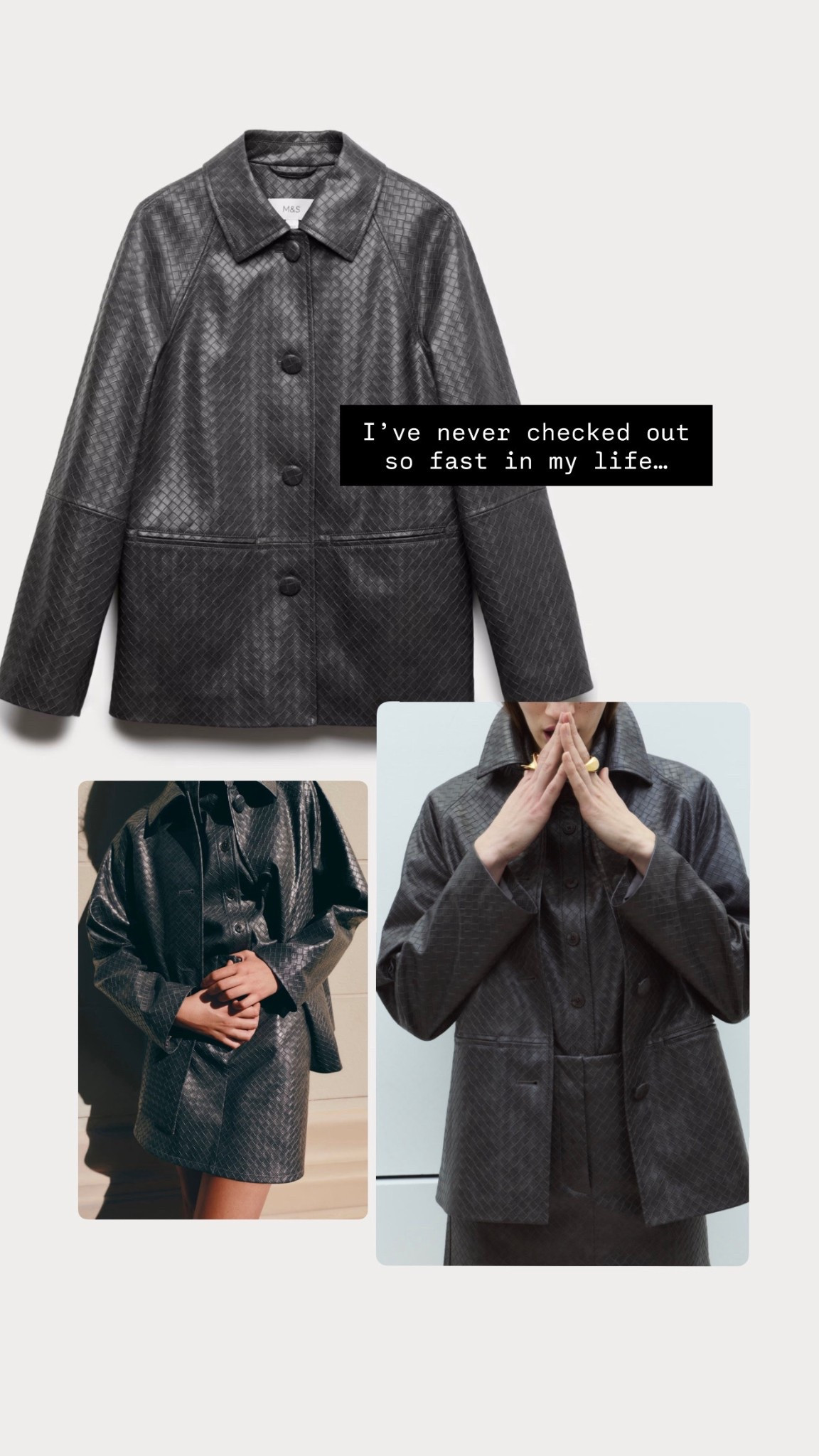 Bottega woven magic, who? Never checked out so fast in my life!!! 

- woven leather jacket 

#LTKspring #LTKuk #LTKeurope