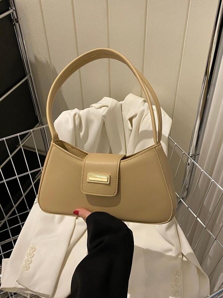 Tasche mit Metall Dekor, einfarbig Modisch | SHEIN