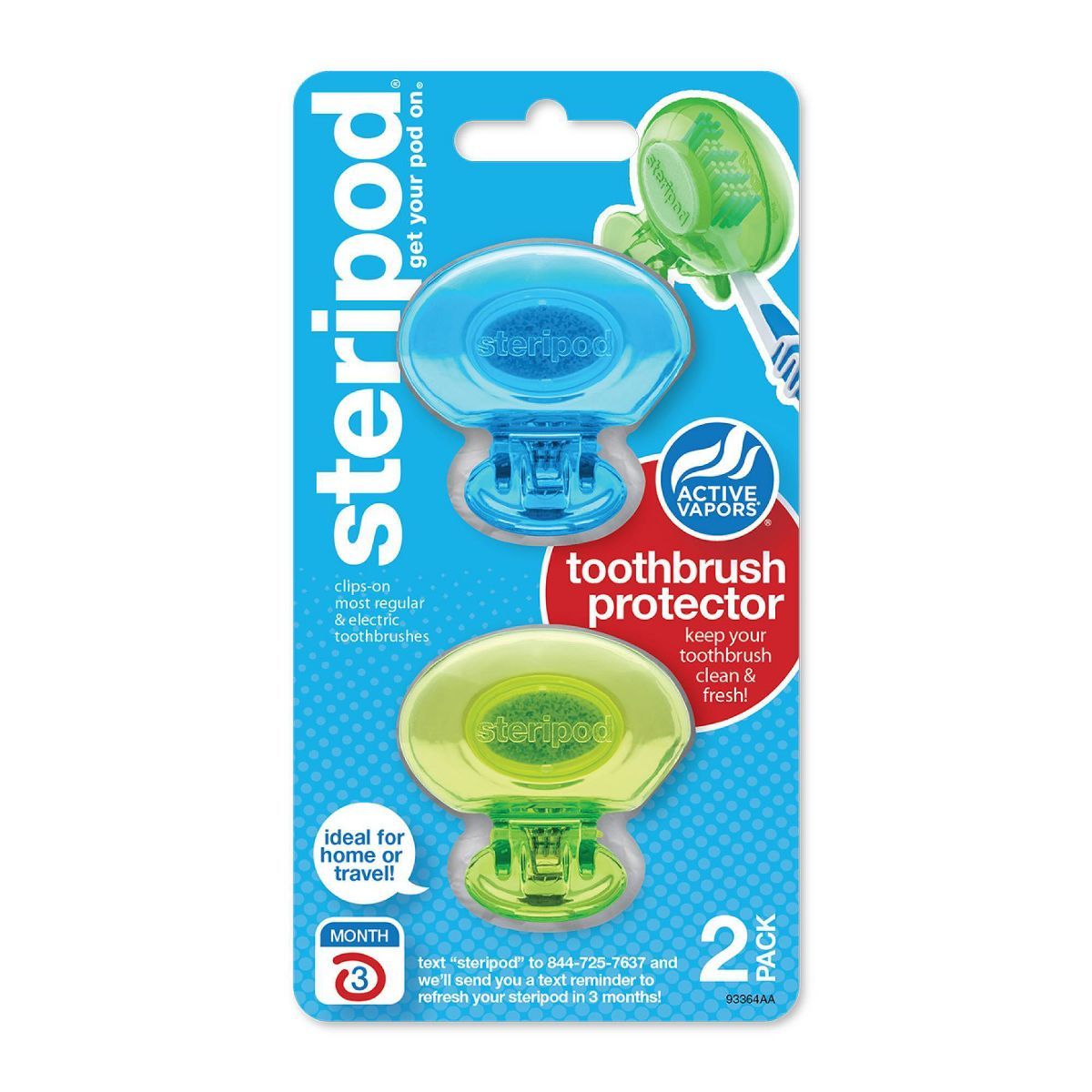 Steripod Toothbrush Protec Cover - Trial Size - 2ct | Target