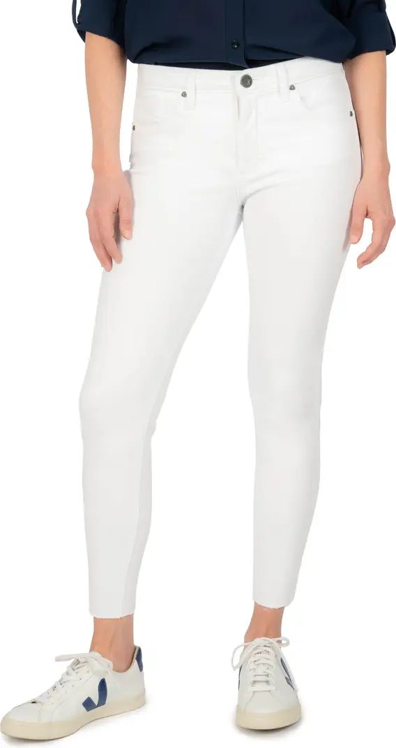 Donna Fab Ab High Waist Raw Hem Ankle Skinny Jeans | Nordstrom