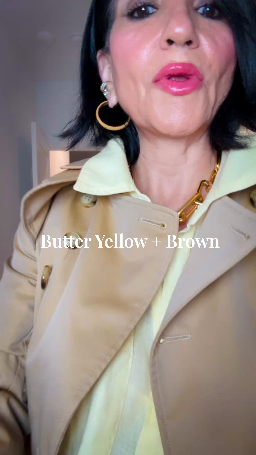 Butter Yellow + Brown Linen 

#LTKBeauty #LTKOver40 #LTKStyleTip