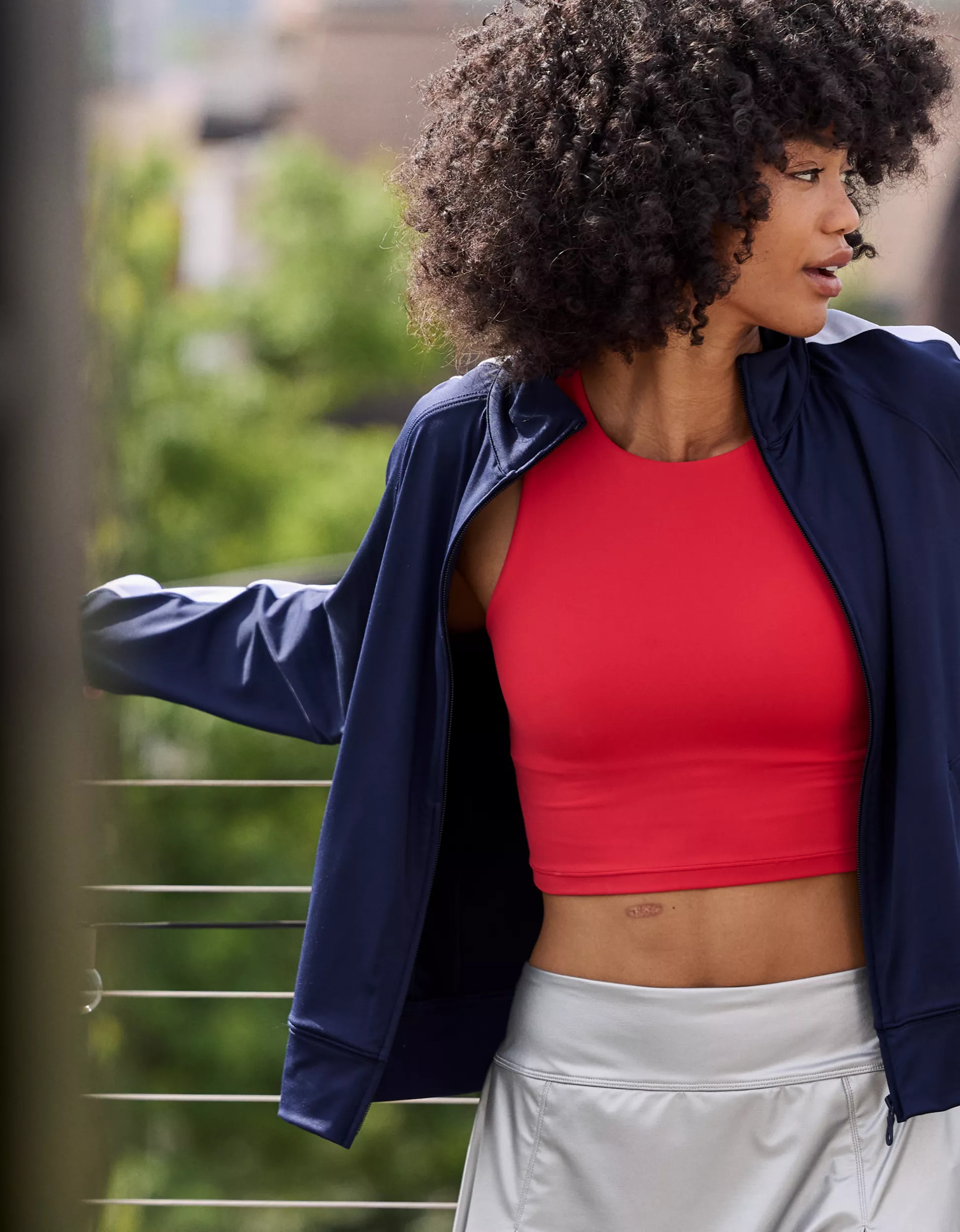 OFFLINE By Aerie Real Me Xtra High Neck Sports Bra | American Eagle Outfitters (US & CA)