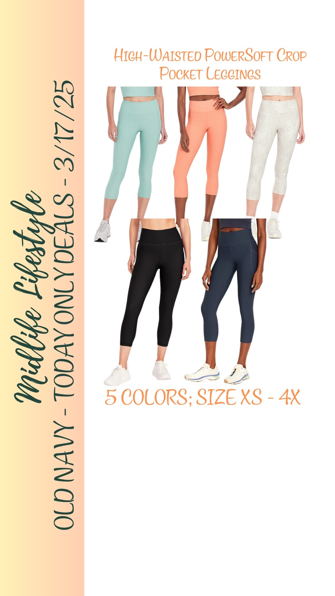 ✨ Today ONLY (3/17/25) – snag the Old Navy High-Waisted PowerSoft Crop Pocket Leggings for just $17! 

Perfect for everything from yoga to errands, with pockets for extra convenience. 

Don’t wait! 🖤 

#OldNavy #PowerSoft #Leggings #Sale

#LTKActive #LTKSaleAlert