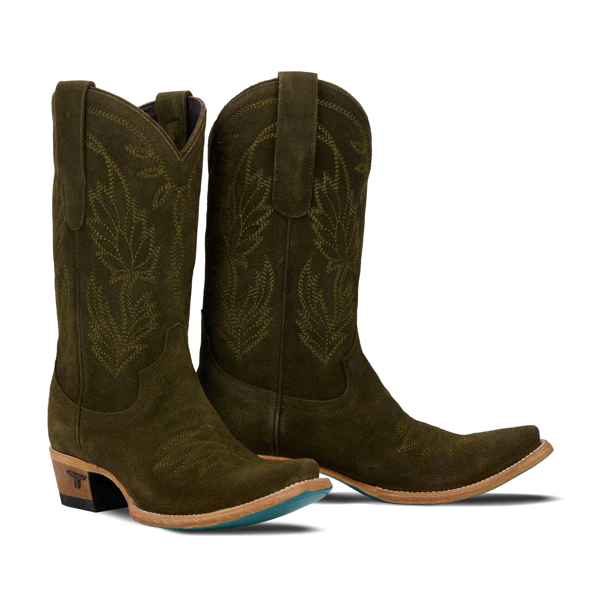 Sandaga Midi - Olive Suede | Lane Boots