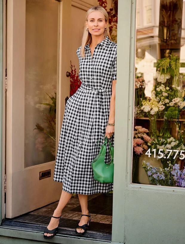 Poplin Shirtdress - Norfolk Gingham | Talbots