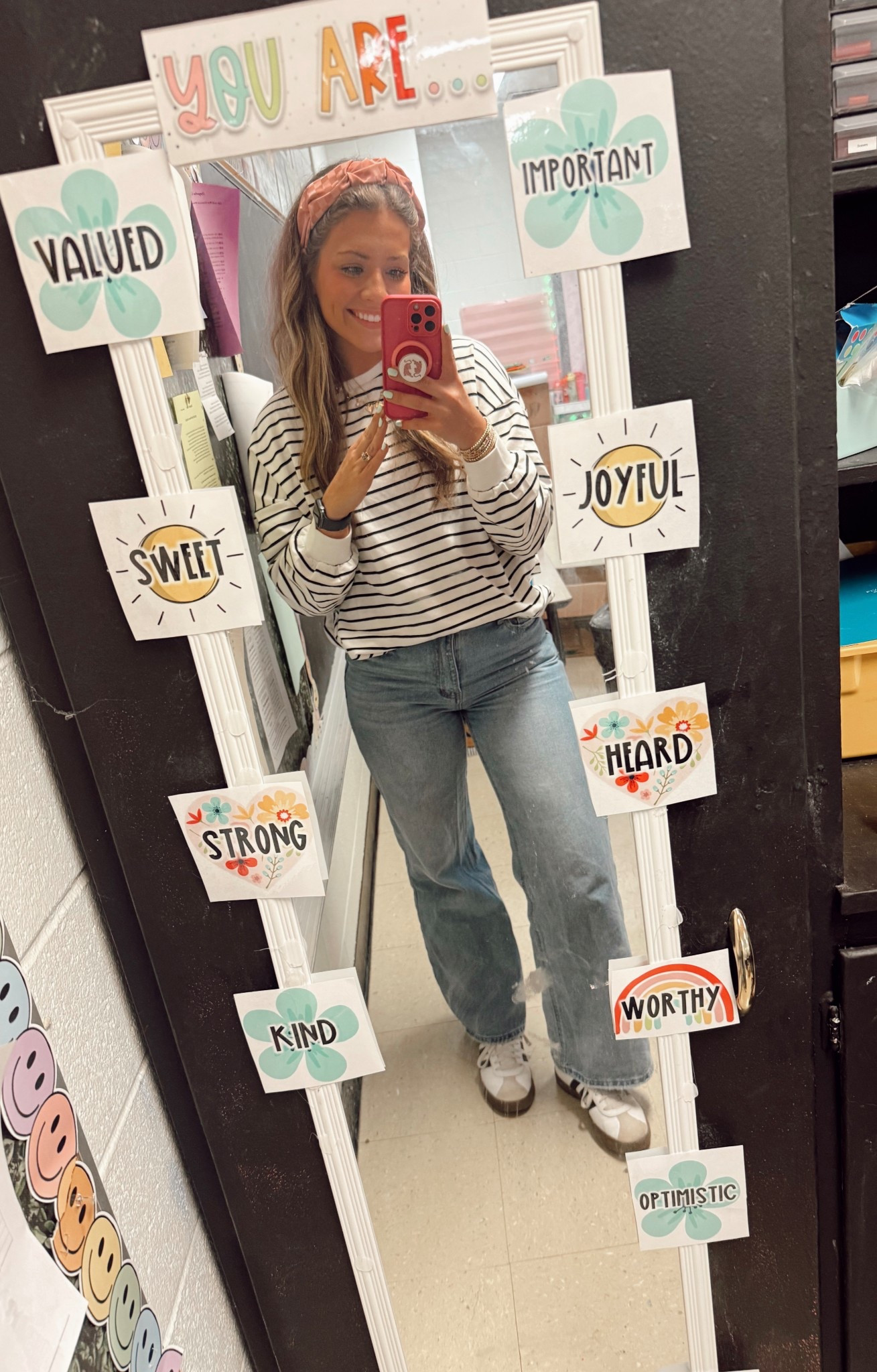 Mixed patterns OOTD!! I love this outfit 💗🥰 the headband was a dollar tree find!! 

#LTKStyleTip #LTKWorkwear #LTKItBag