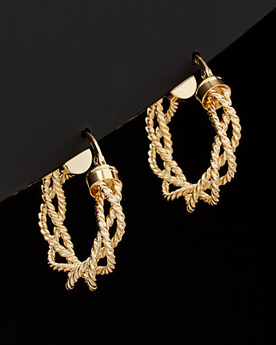 14K Italian Gold Hoops | Rue La La