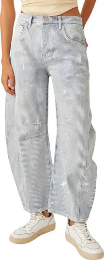 Good Luck Paint Splatter Stripe Jeans | Nordstrom