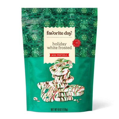 Christmas White Frosted Mini Pretzels - 6oz - Favorite Day™ | Target