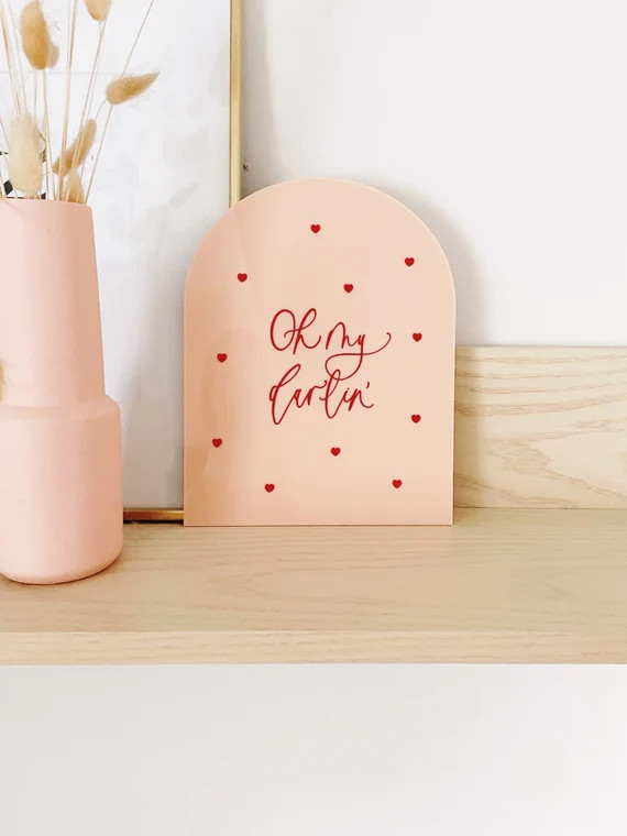 Valentines Day Sign Valentines Sign Oh My Darlin Sign Heart | Etsy | Etsy (US)