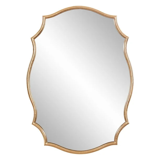 Patton Wall Decor 24x36 Modern Glam Gold Wall Accent Mirror | Walmart (US)