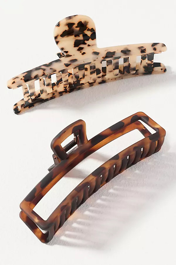Large Hair Claw Clips, Set of 2 | Anthropologie (US)