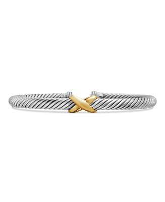 X Station Bracelet in Sterling Silver with 14K Gold, 5mm | Bloomingdale's (US)