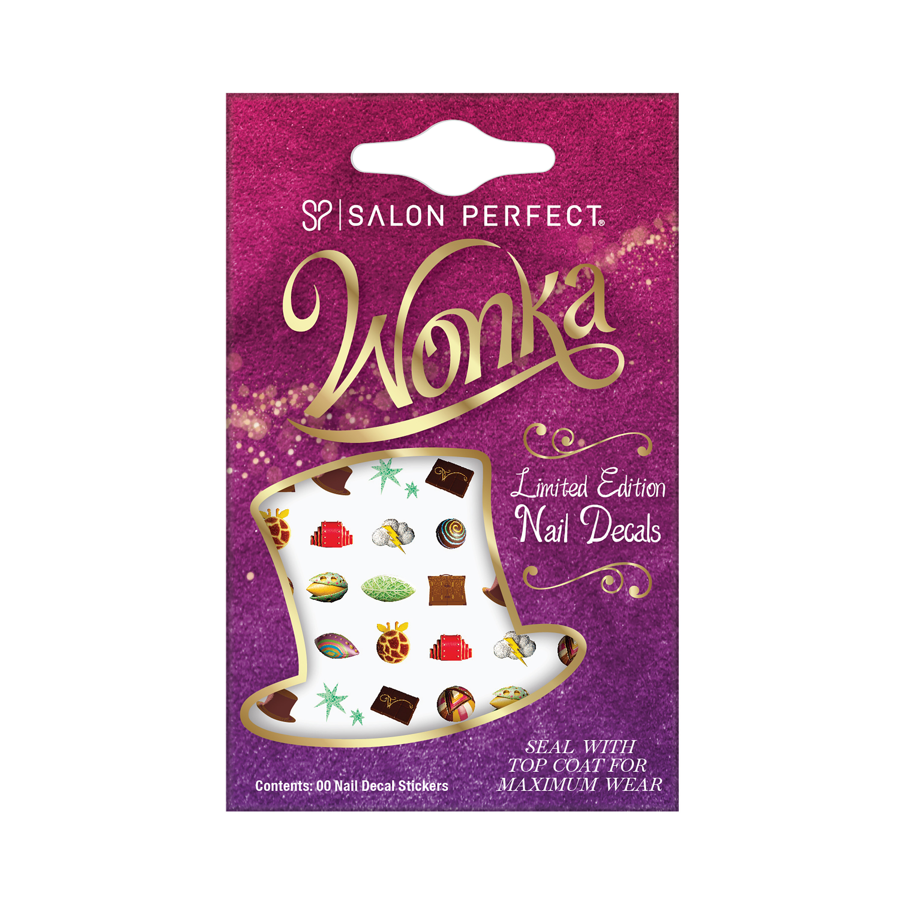 Salon Perfect X Wonka Nail Art Stickers, 1 Sheet Classic | Walmart (US)