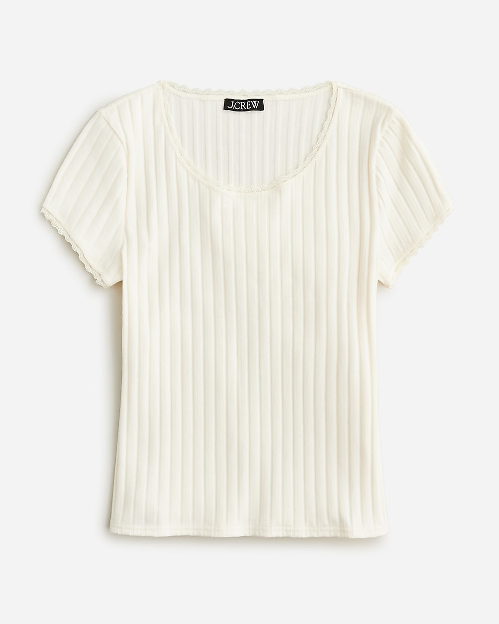 Pointelle short-sleeve T-shirt | J. Crew US