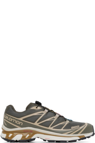 Salomon - Khaki XT-6 Sneakers | SSENSE