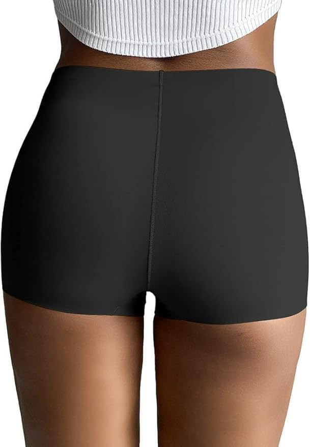 FallSweet No Show Boy Shorts Underwear for Women Seamless Panties Boxer Briefs Pack | Amazon (US)