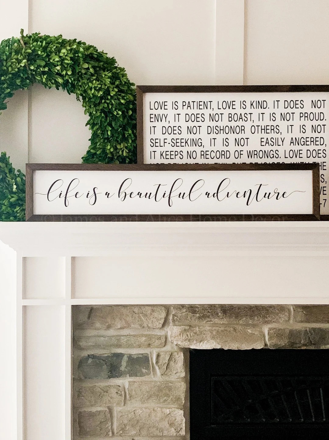 Life is a Beautiful Adventure Wood Sign Framed Wood Sign - Etsy | Etsy (US)