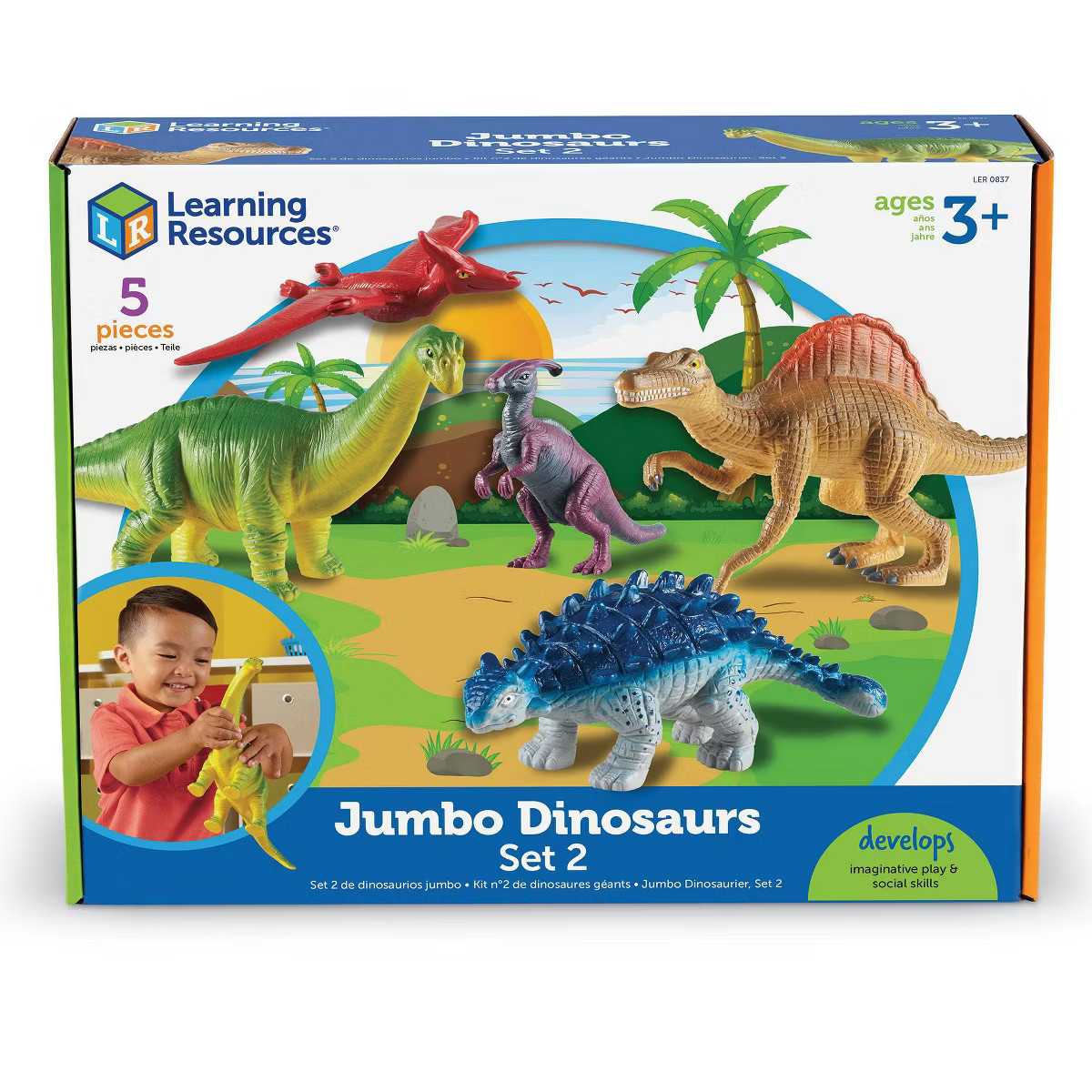 Learning Resources Jumbo Dinosaurs Set 2 - 5pc | Target
