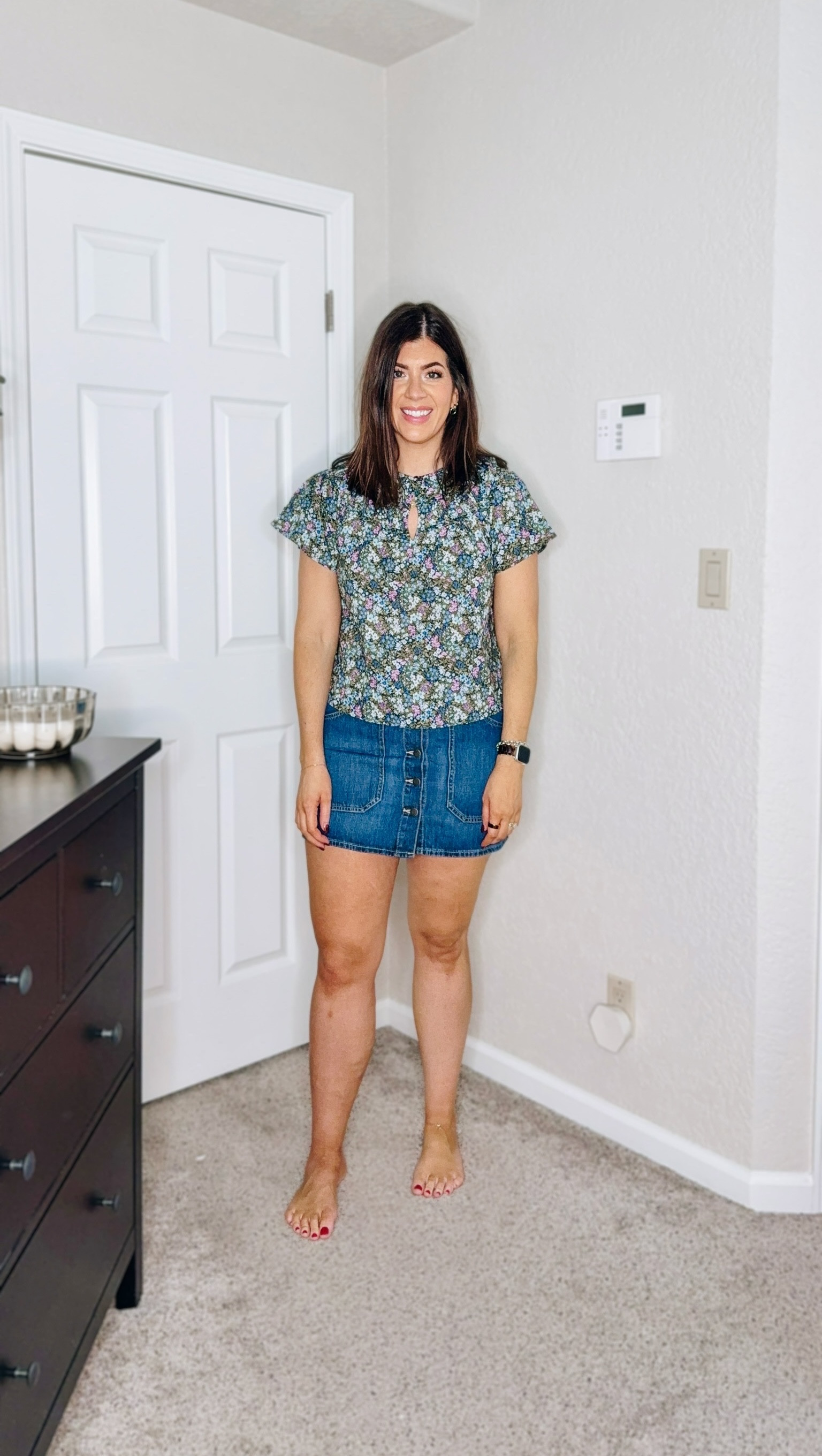 Midsize old navy spring try on
In a medium floral blouse
In a 10 skirt - wish this came in tall 

#LTKFindsUnder50 #LTKSaleAlert #LTKStyleTip