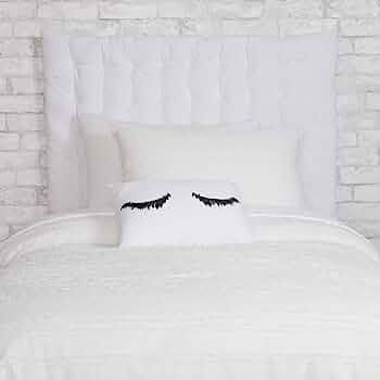Dormify White Wall Mounted Headboard Pillow | White | Twin/Twin XL | 34" x 40" | Dorm Headboard |... | Amazon (US)