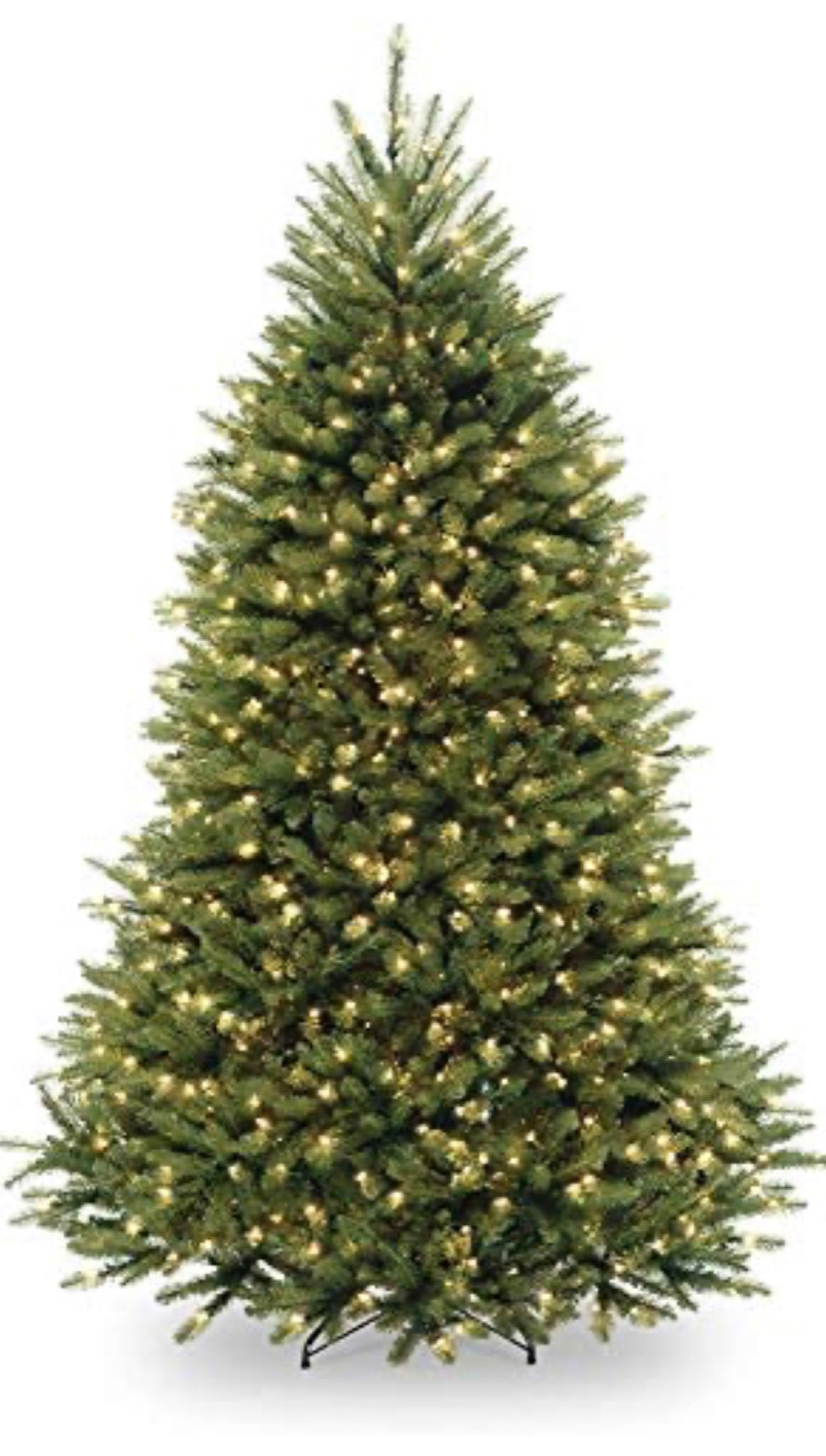 Pre-lit Christmas tree with white lights 

#LTKSeasonal #LTKHoliday #LTKhome