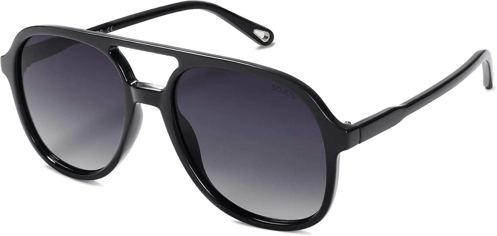 SOJOS Retro Polarized Aviator Sunglasses for Women Men Classic 70s Vintage Trendy Square Aviators... | Amazon (US)