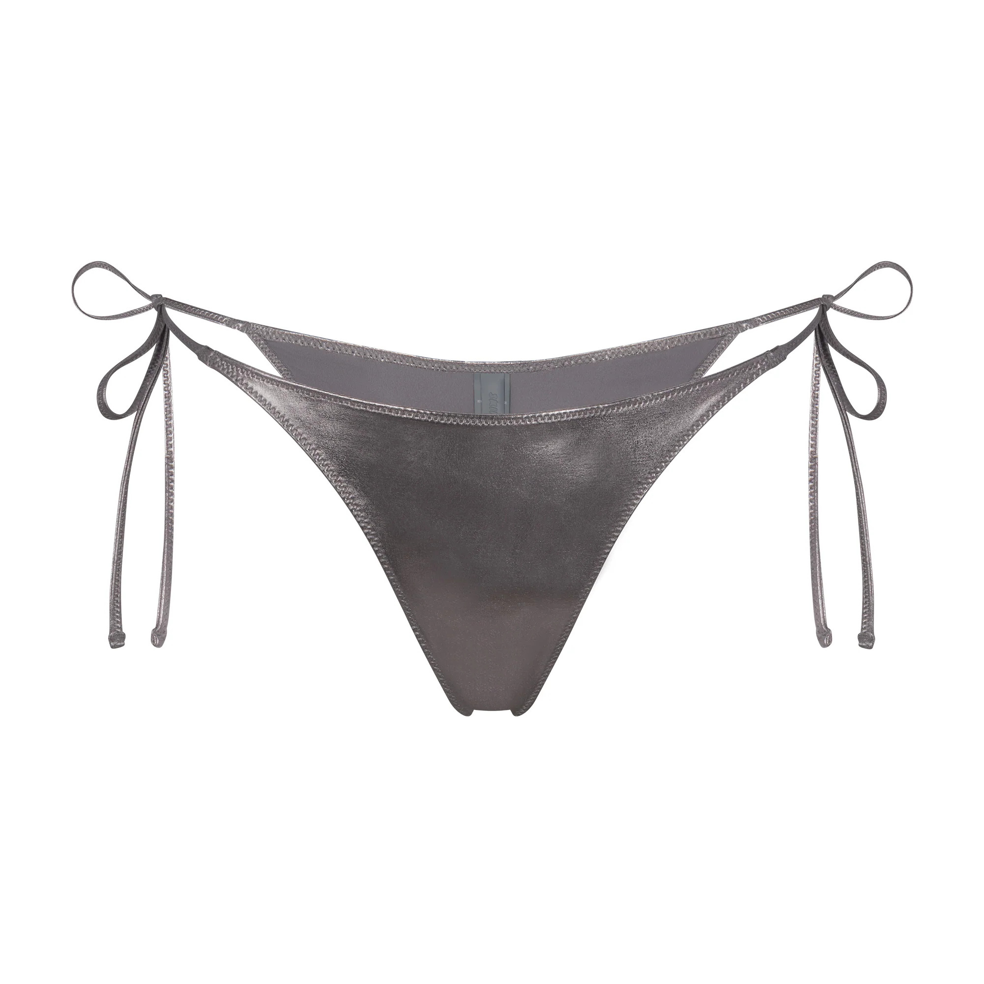 METALLIC SWIM SKIMPY TIE BOTTOM | SKIMS (US)