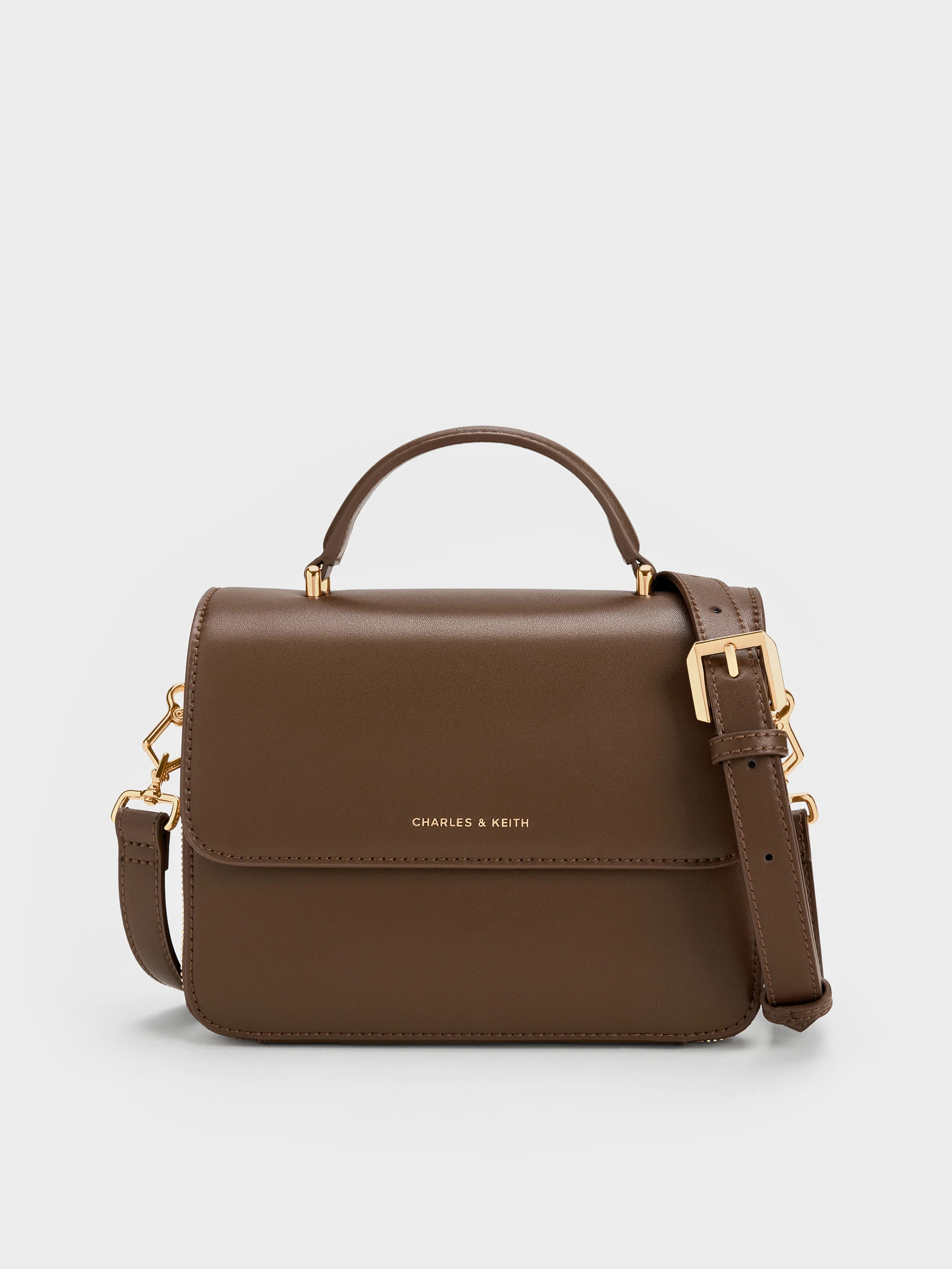 Front Flap Top Handle Bag | Charles & Keith US