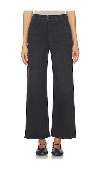 Kyra Ankle High Rise Bowed Jeans in Jetset | Revolve Clothing (Global)