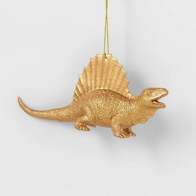 Gold Dinosaurs Christmas Tree Ornament Dimetrodon - Wondershop™ | Target