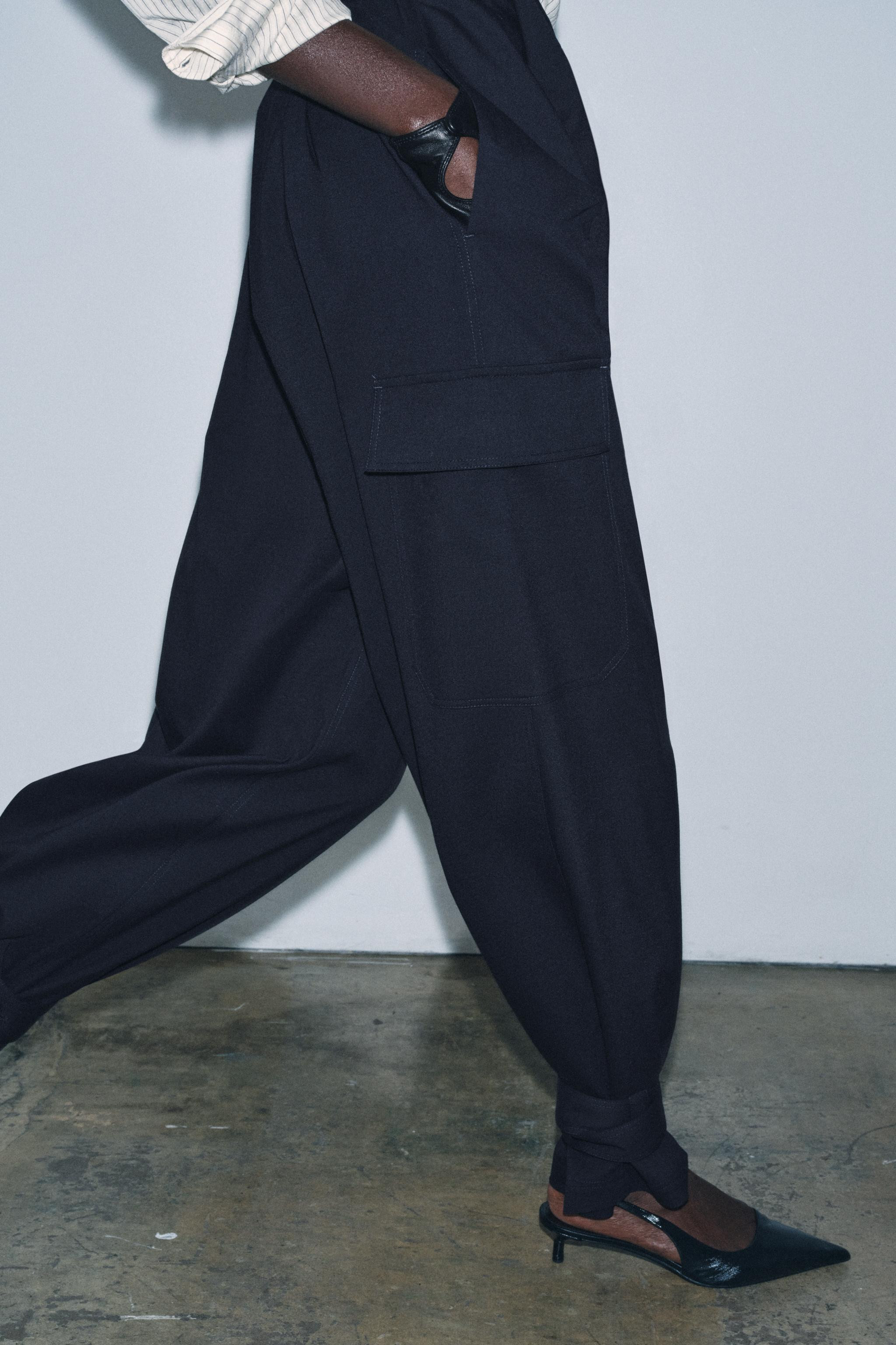 ZW COLLECTION LIMITED EDITION PLEATED CARGO PANTS | Zara US