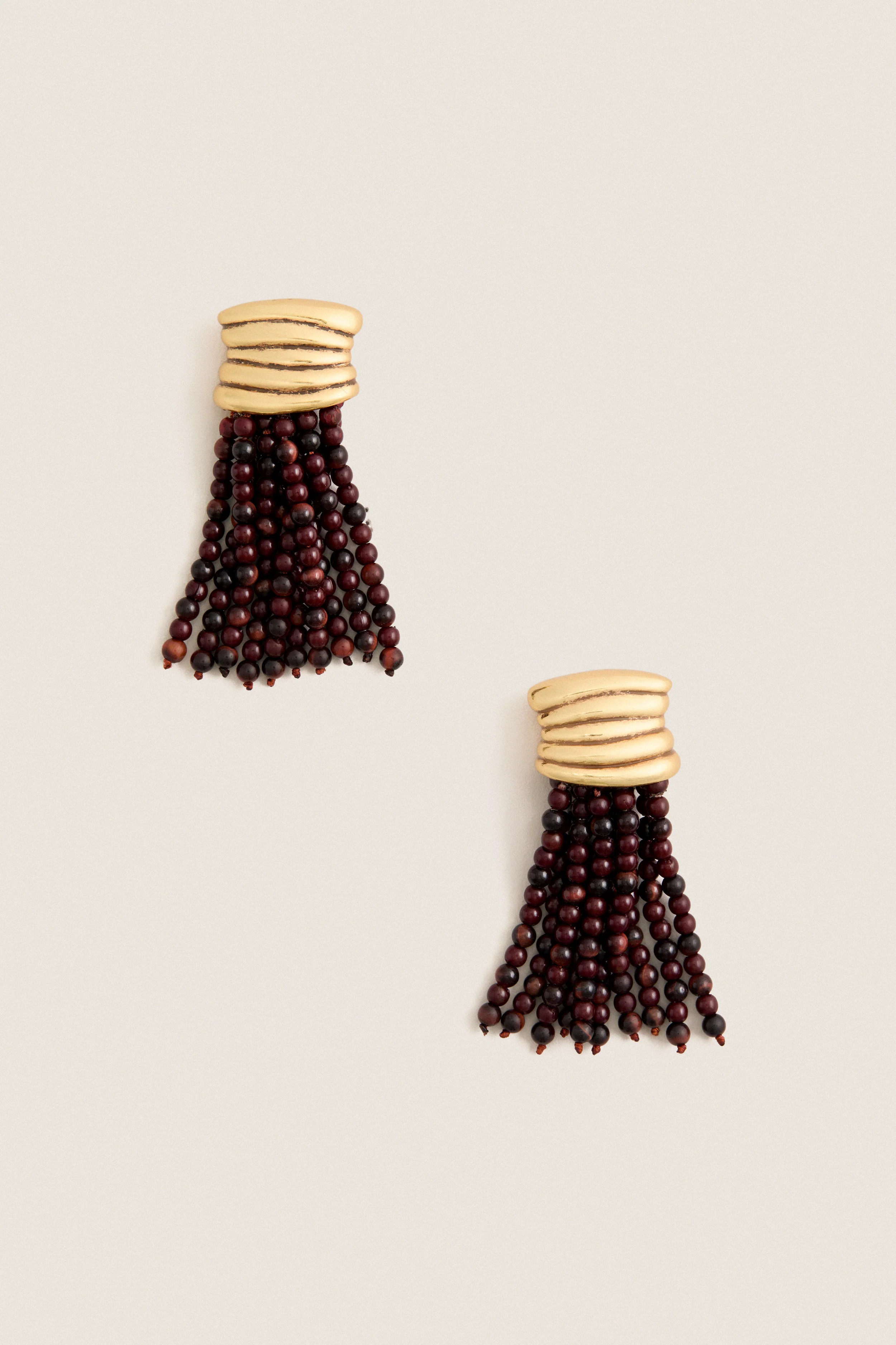 Tiger's Eye Beaded Earrings | Tuckernuck (US)