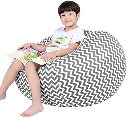 Lukeight Stuffed Animal Storage Bean Bag Chair for Kids, Zipper Storage Bean Bag for Organizing S... | Amazon (US)