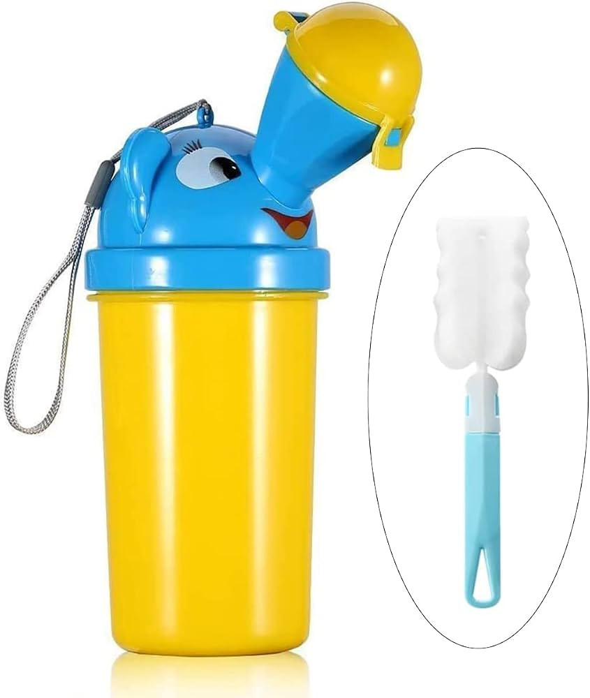 [500ML] Portable Baby Child Kids Travel Potty with Clean Brush,Hygienic Leak Proof Urinal Emergen... | Amazon (US)