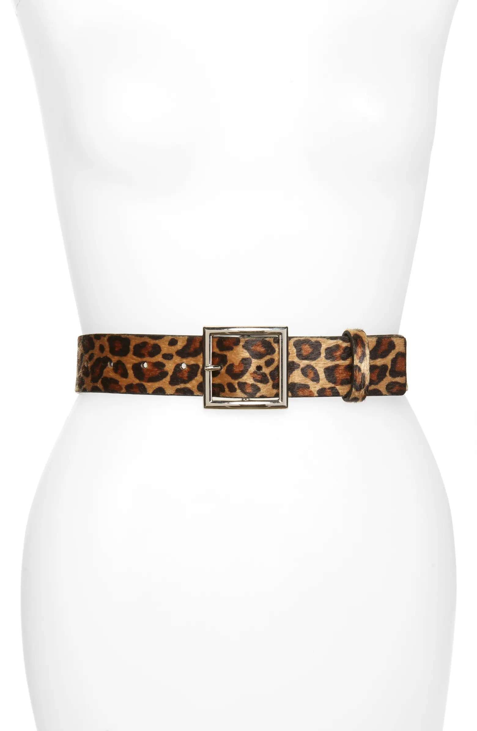 Animal Print Faux Fur Belt | Nordstrom