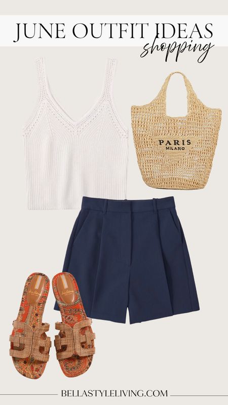 June outfit ideas | casual outfits | summer outfits | Abercrombie shorts | Abercrombie tops | straw bag 

#LTKFind #LTKunder100 #LTKSeasonal