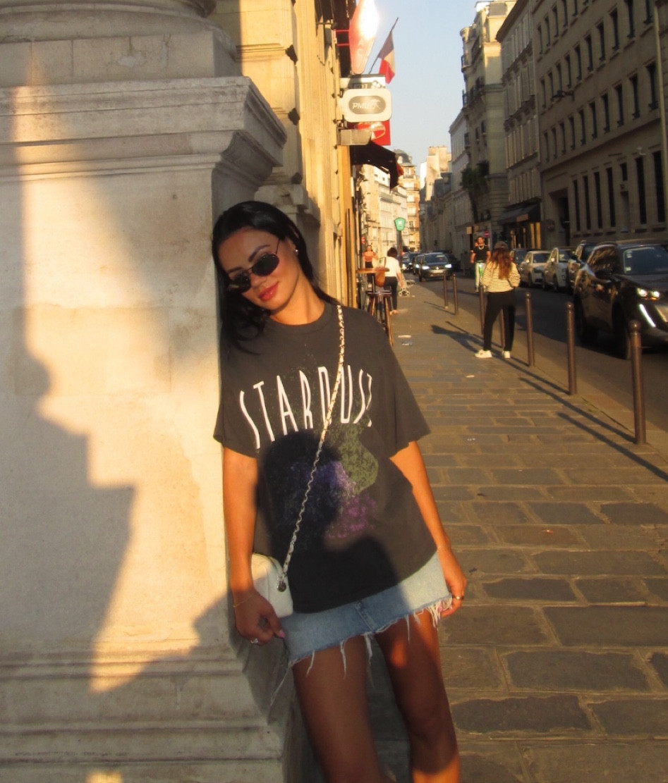 revolve anine bing oversized tee, my Theresa re/done denim mini skirt #redone #revolve #aninebing 

#LTKFind #LTKfit #LTKunder100