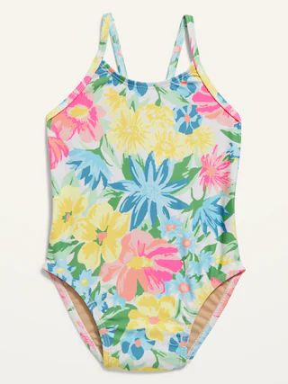 One-Piece Bow-Tie Swimsuit for Toddler Girls | Old Navy (US)