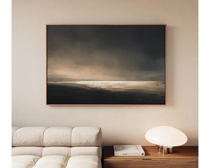 Moody Beach Art - Ocean View, Rustic Ocean Wall Art - Print /or/ Canvas - 533-Z | Etsy (Global)